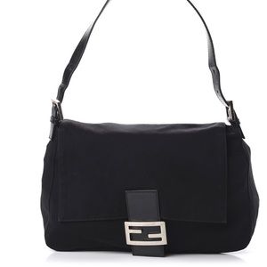 FENDI Neoprene Mama Baguette Black